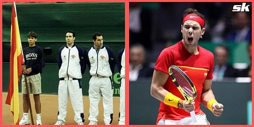 Rafael Nadal served as the flag-bearer for Spain during their Davis Cup final against Australia in 2000