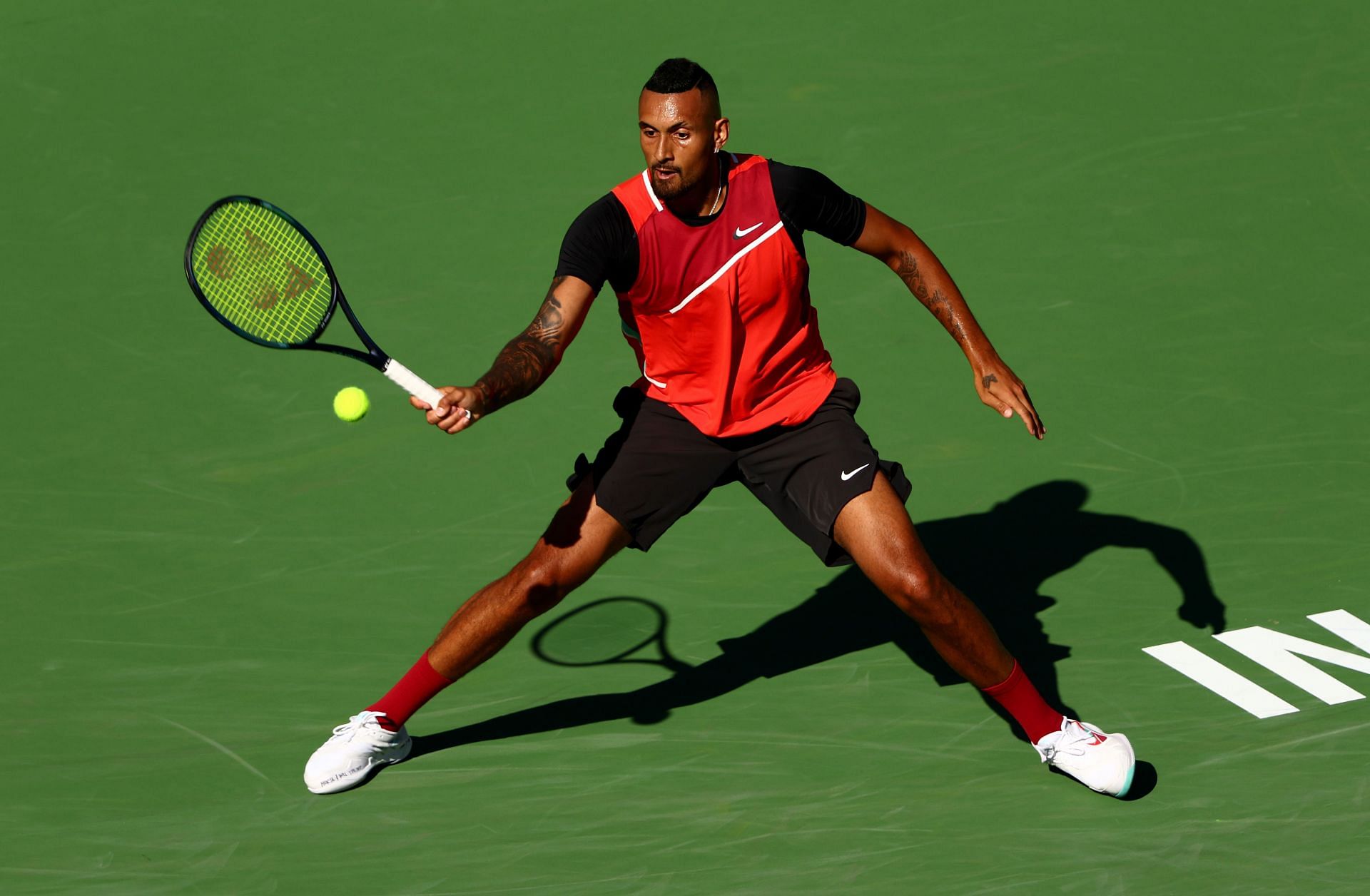 Nick Kyrgios also had his merry band of loyalists who rallied to his support