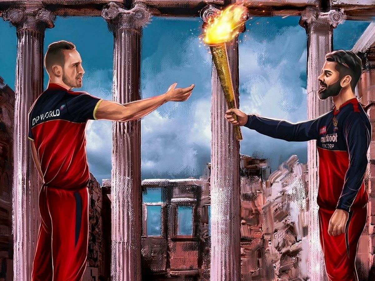 Will passing the torch help RCB in their quest for their maiden IPL title? (Credit: @royalchallengersbangalore/Instagram)