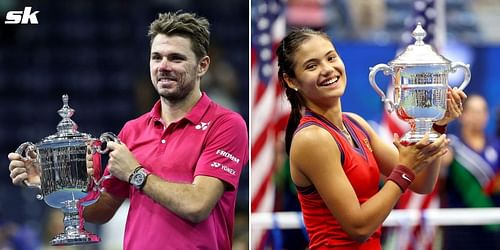 Stan Wawrinka and Emma Raducanu