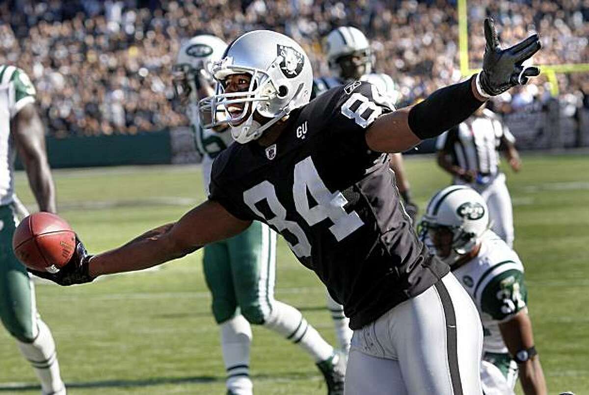 Javon Walker with the Raiders