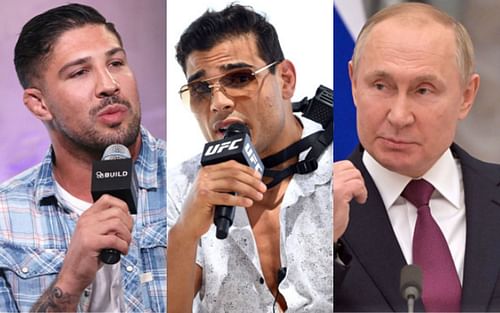 Brendan Schaub (left); Paulo Costa (center); Vladimir Putin (right)