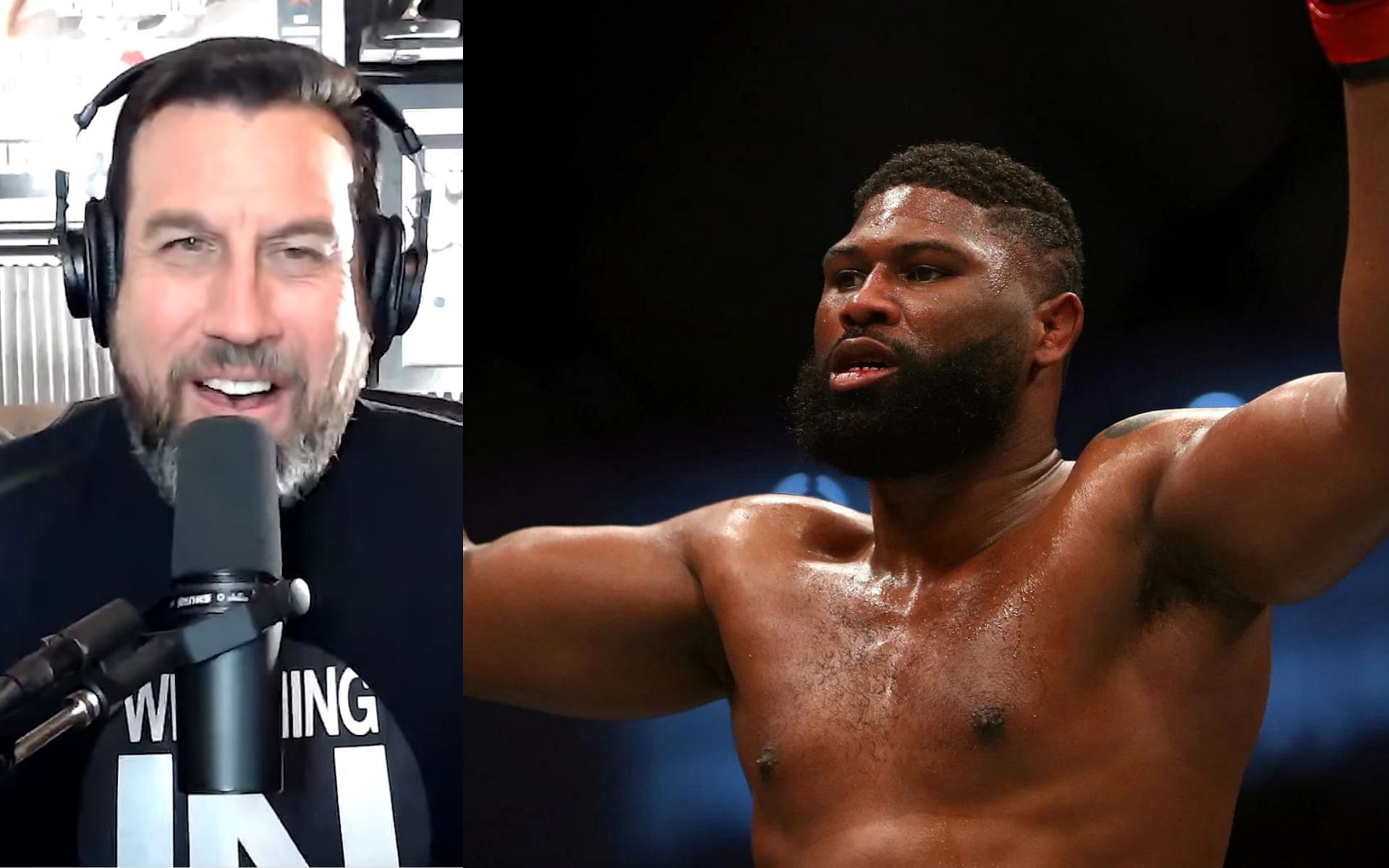 John McCarthy (L) via. Youtube/WeighinIn ; Curtis Blaydes (R)