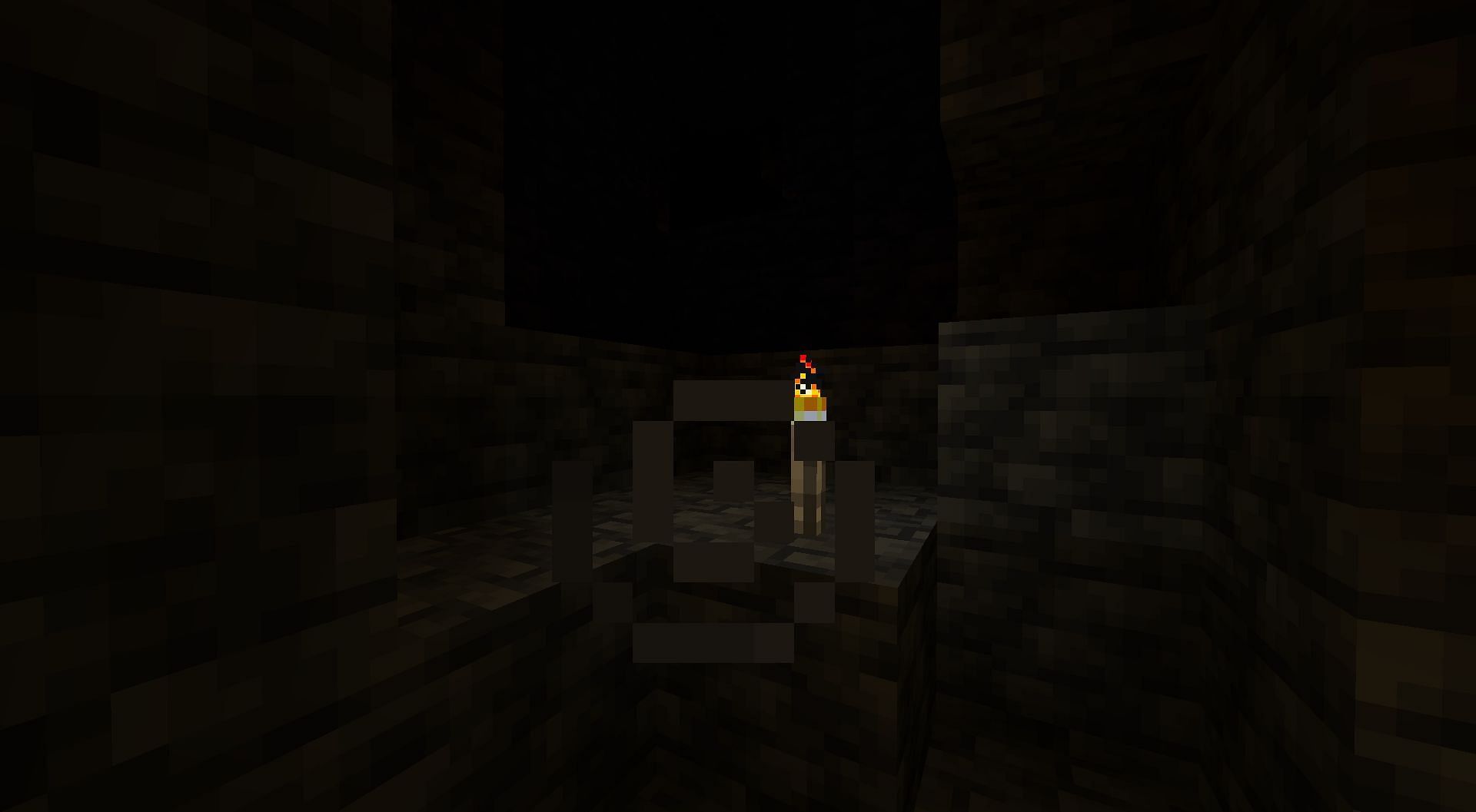 Darkness effect in Minecraft snapshot 22w12a (Image via Mojang)