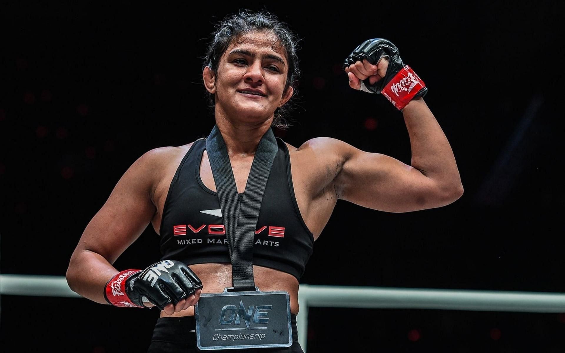 Ritu Phogat is gearing up for a return in the ONE Championship Circle. (Image courtesy of ONE Championship)