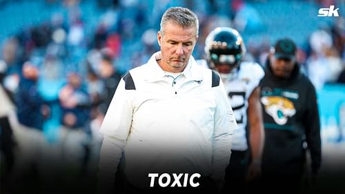 Former Jacksonville Jaguars head coach Urban Meyer Jacksonville Jaguars v Tennessee Titans