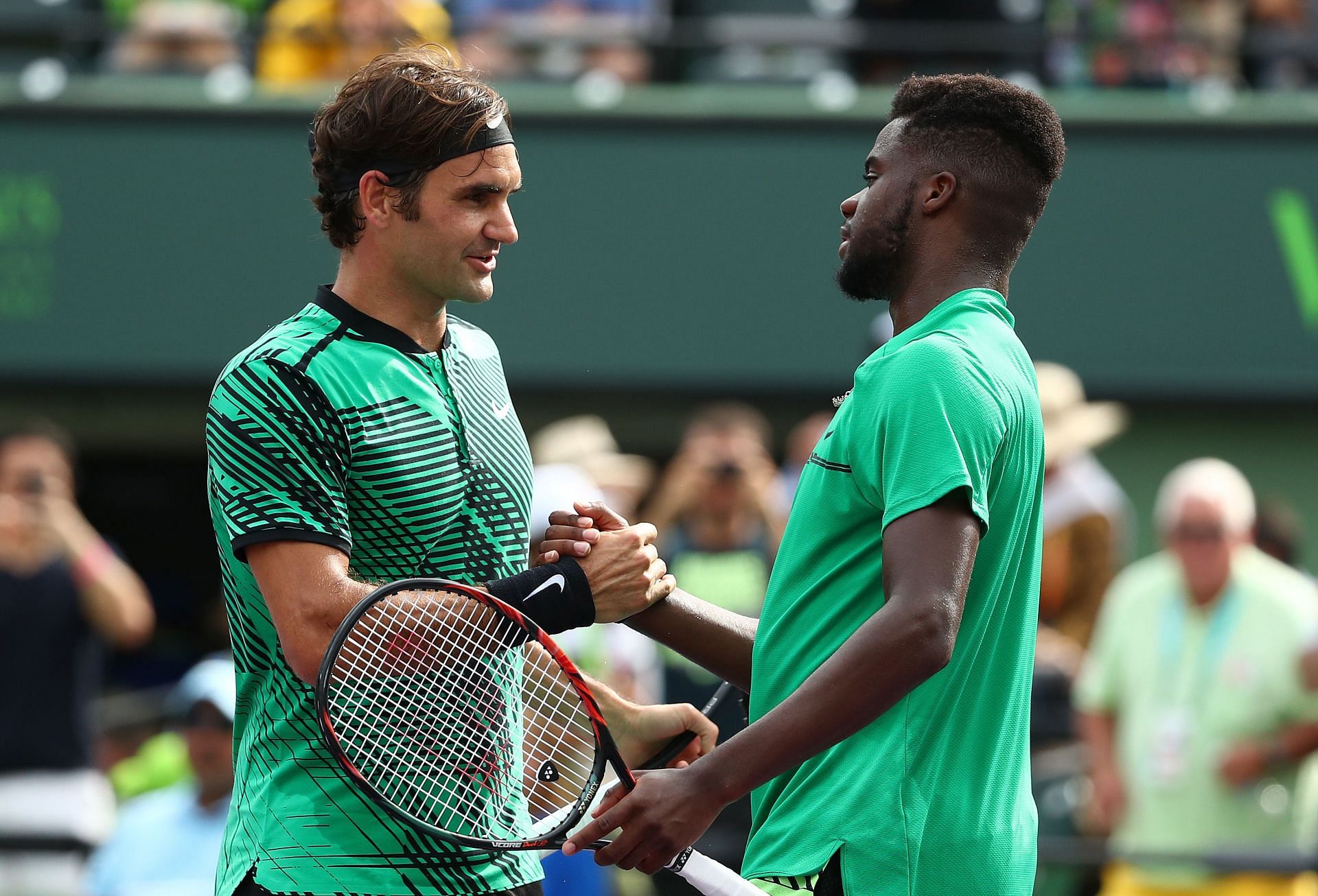 Frances Tiafoe was of the opinion that Roger Federer had a special "aura" about him