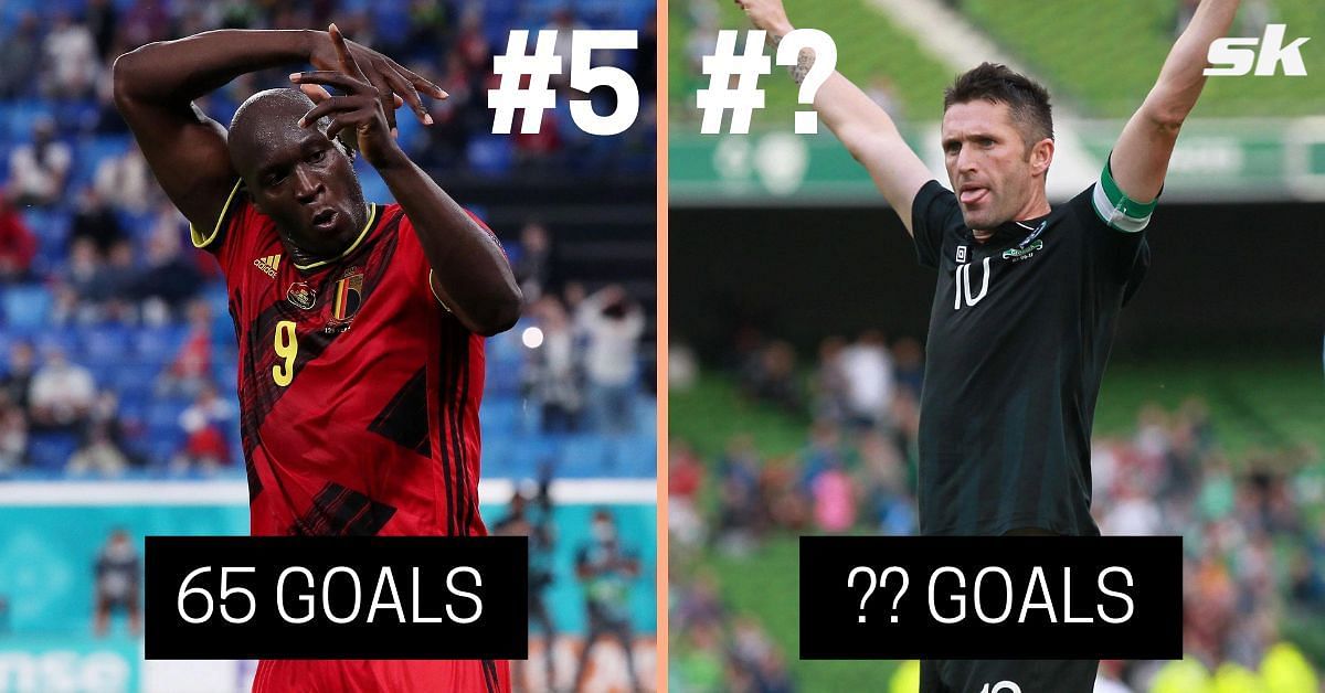Romelu Lukaku and Robbie Keane are among the best goalscorers in international football in Europe