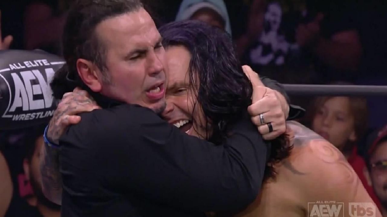 Matt Hardy and Jeff Hardy in All Elite Wrestling