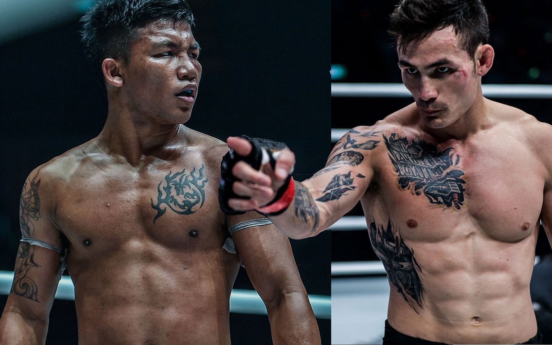 Thanh Le (R) wants to train with Rodtang (L) soon. | [Photos: ONE Championship]