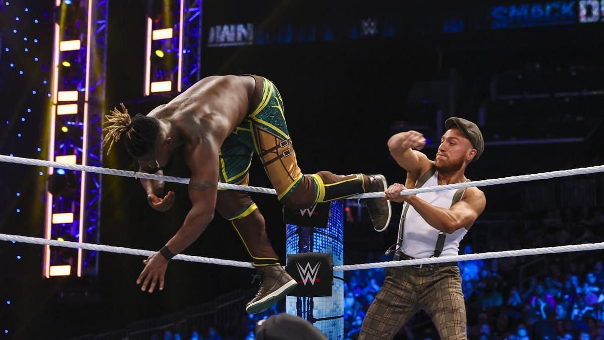 Butch looks to have some personal problems with Kofi Kingston.