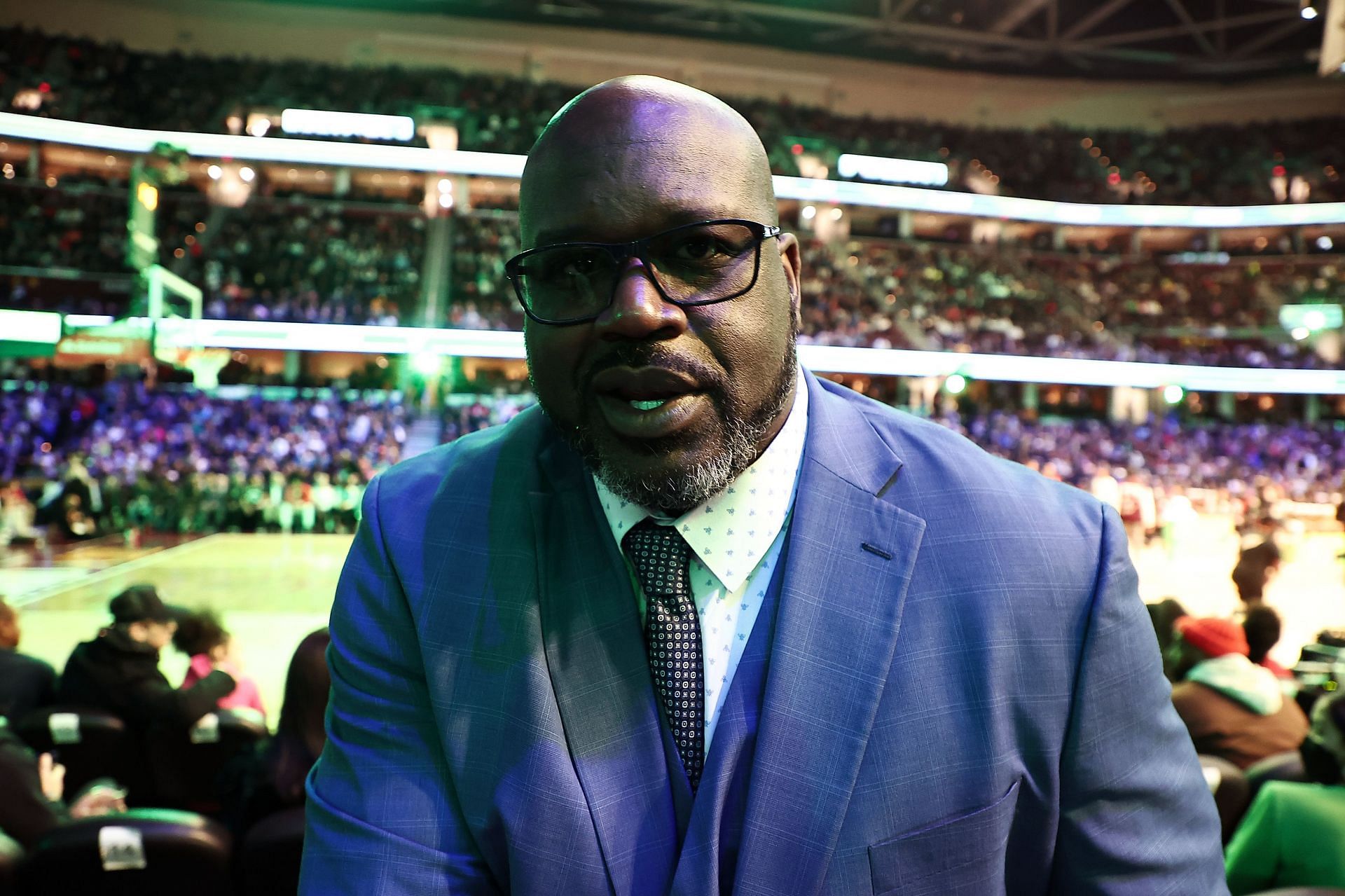 Shaquille O&#039;Neal at the 2022 NBA All-Star - AT&amp;T Slam Dunk.