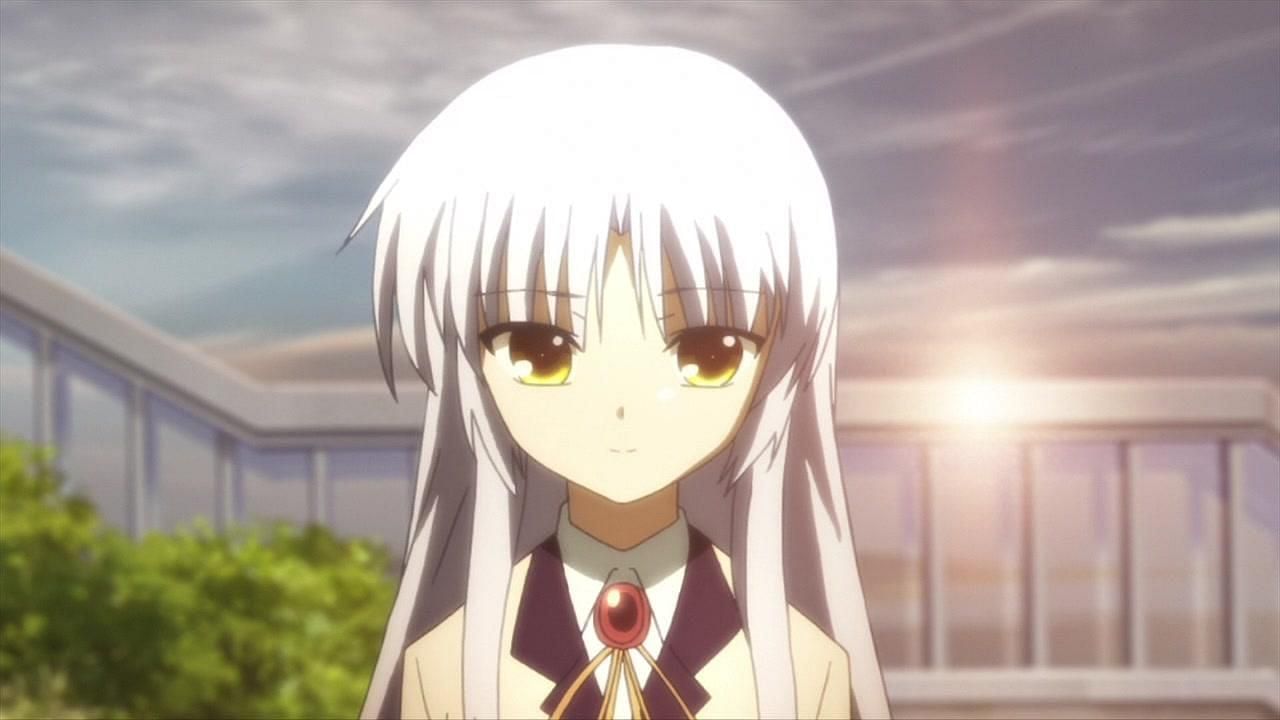 Tenshi as seen in the anime &quot;Angel Beats&quot; (Image via P,A. Works)