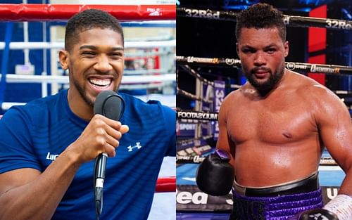 Anthony Joshua (left) and Joe Joyce (right)