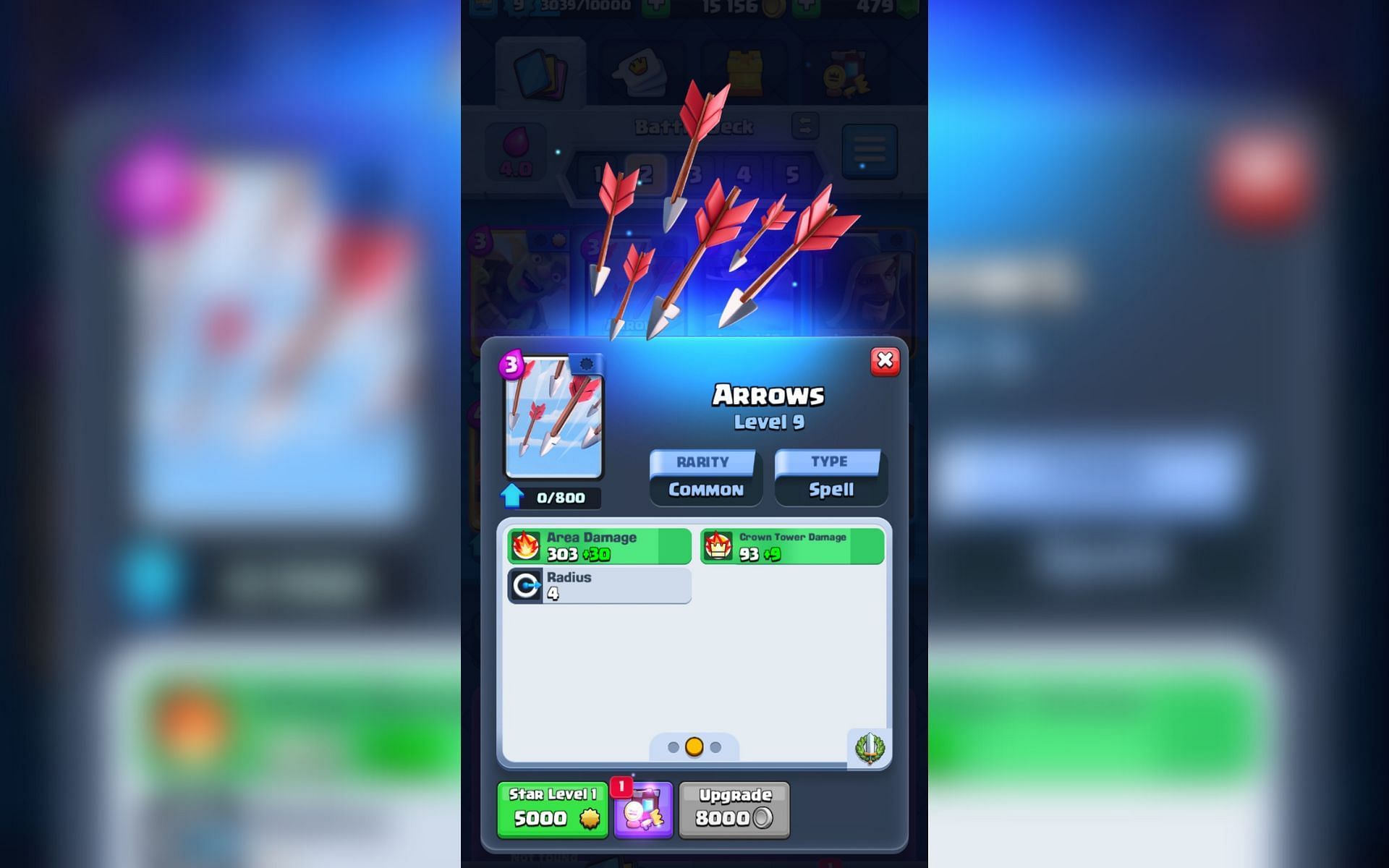 Arrows in Clash Royale (Image via Sportskeeda)