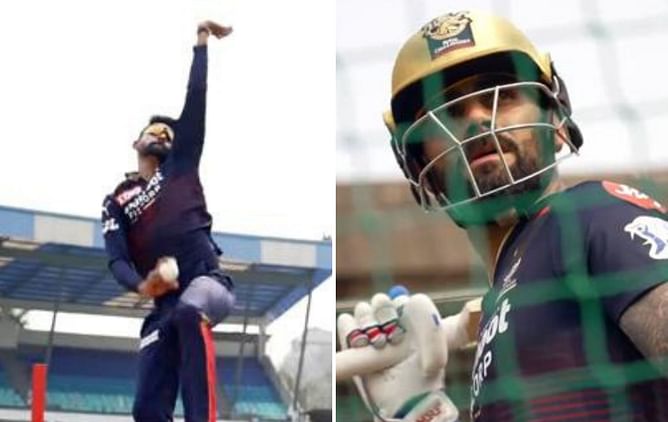 [Watch] RCB's Virat Kohli and Mohammed Siraj begin practice for IPL 2022
