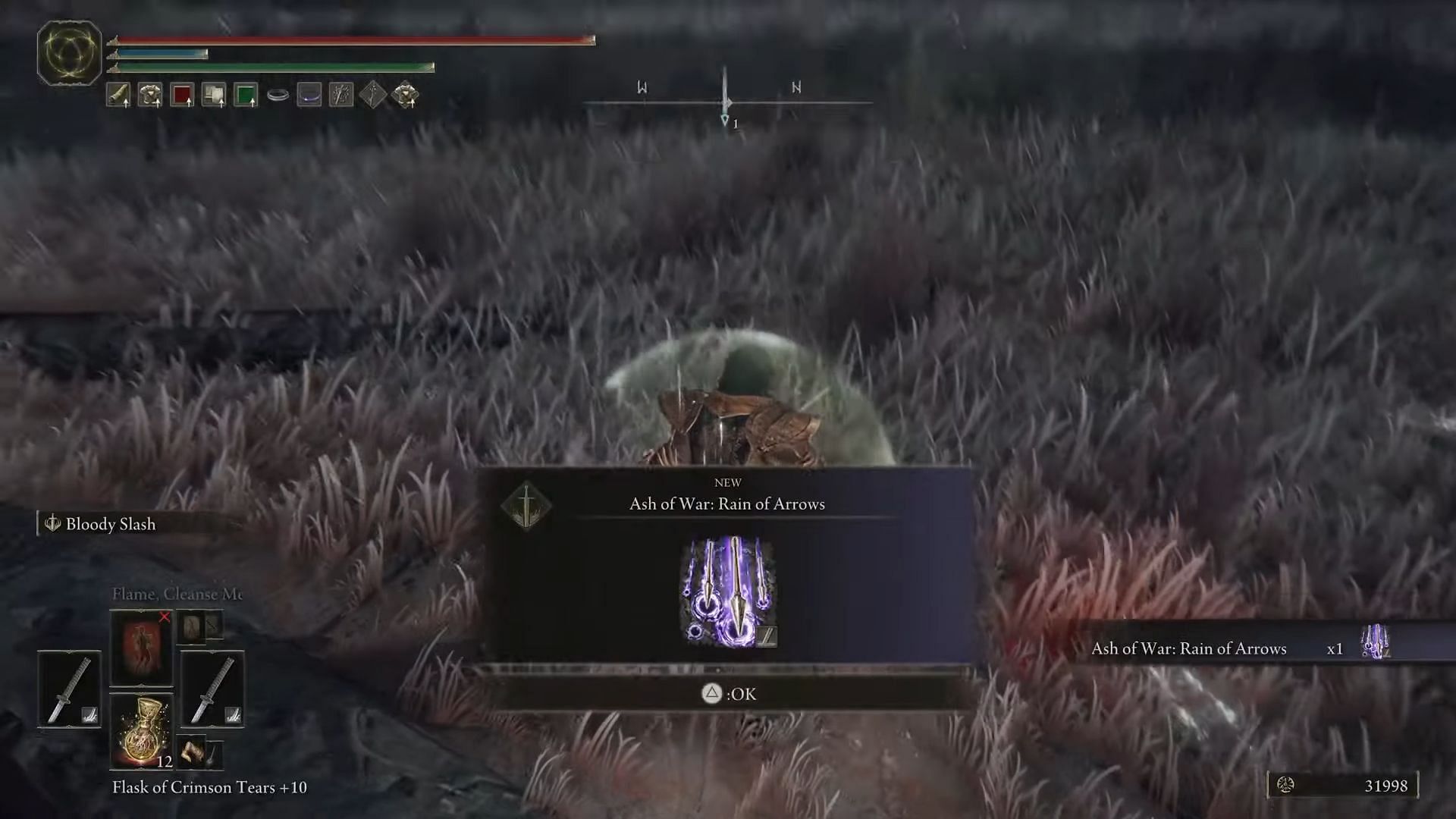 Rain of Arrows is extremely good for crowd control in Elden Ring (Image via QuantumMercury/Youtube)