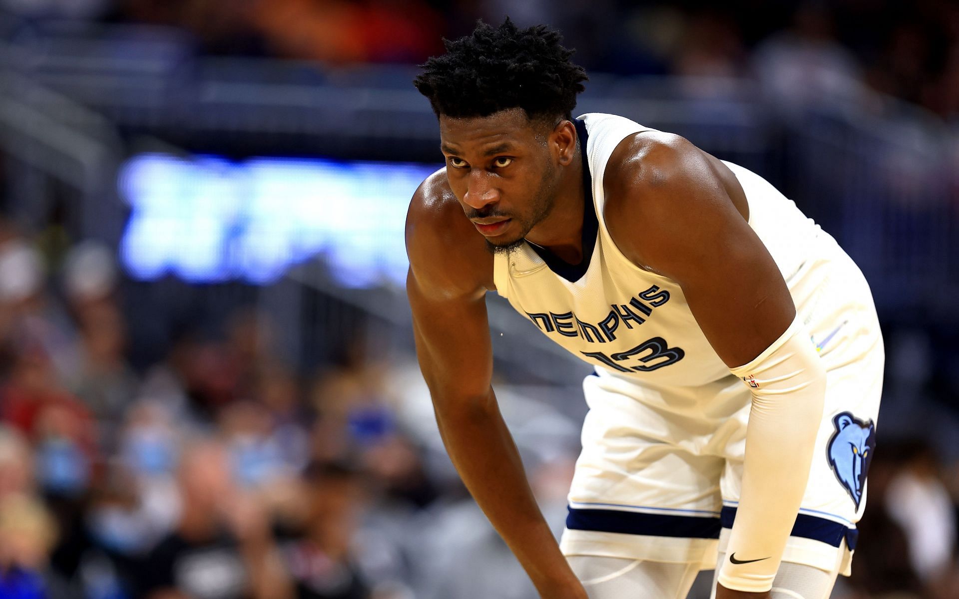 Jaren Jackson Jr. of the Memphis Grizzlies against the Orlando Magic