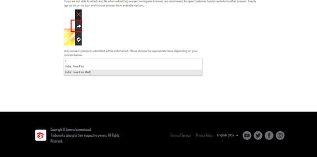 Free Fire customer care: Is there a support section to report in game
