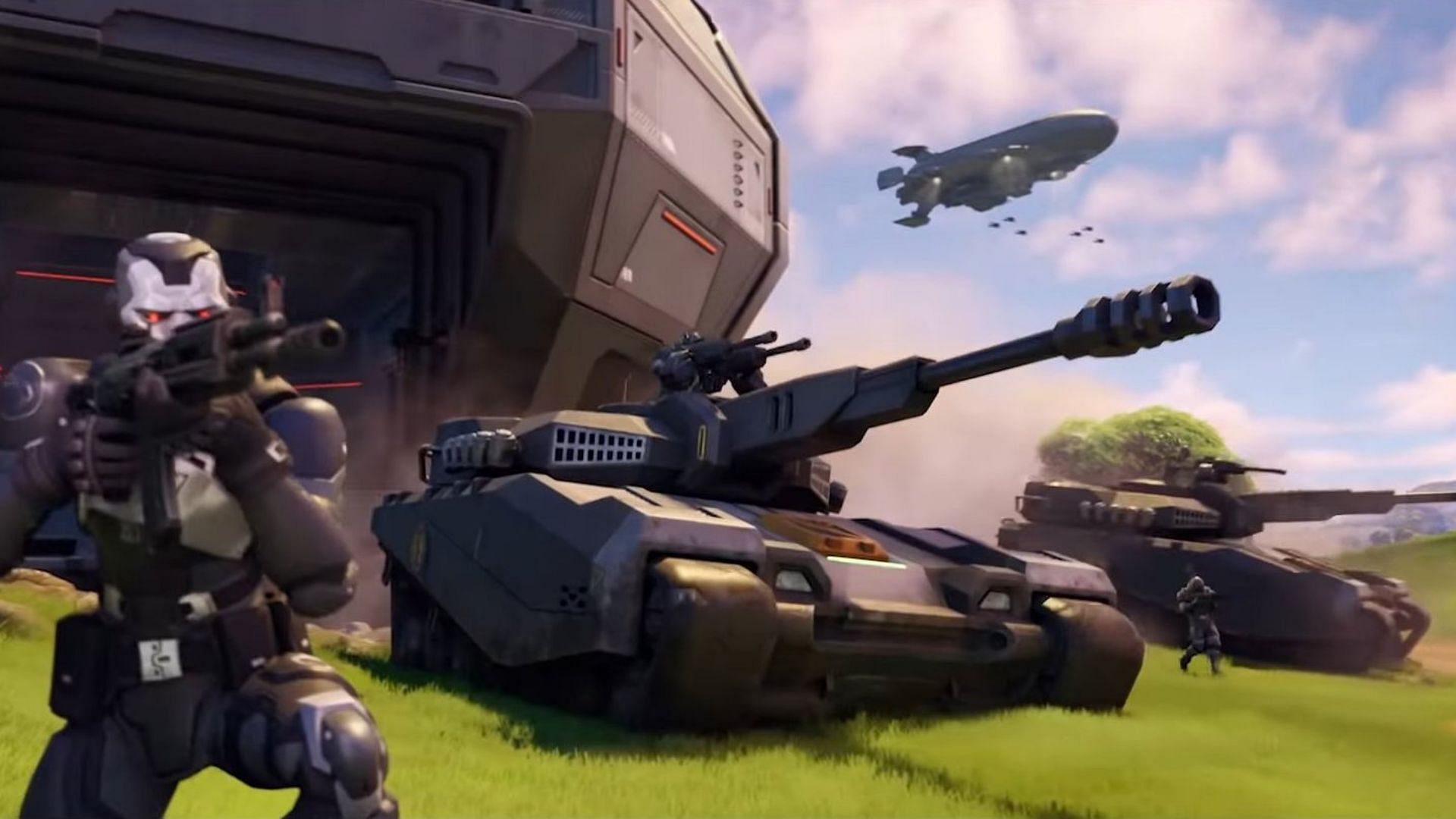 IO Titan Tanks are now live in Fortnite Chapter 3 Season 2 and players can access them on the map from various locations (Image via Epic Games)