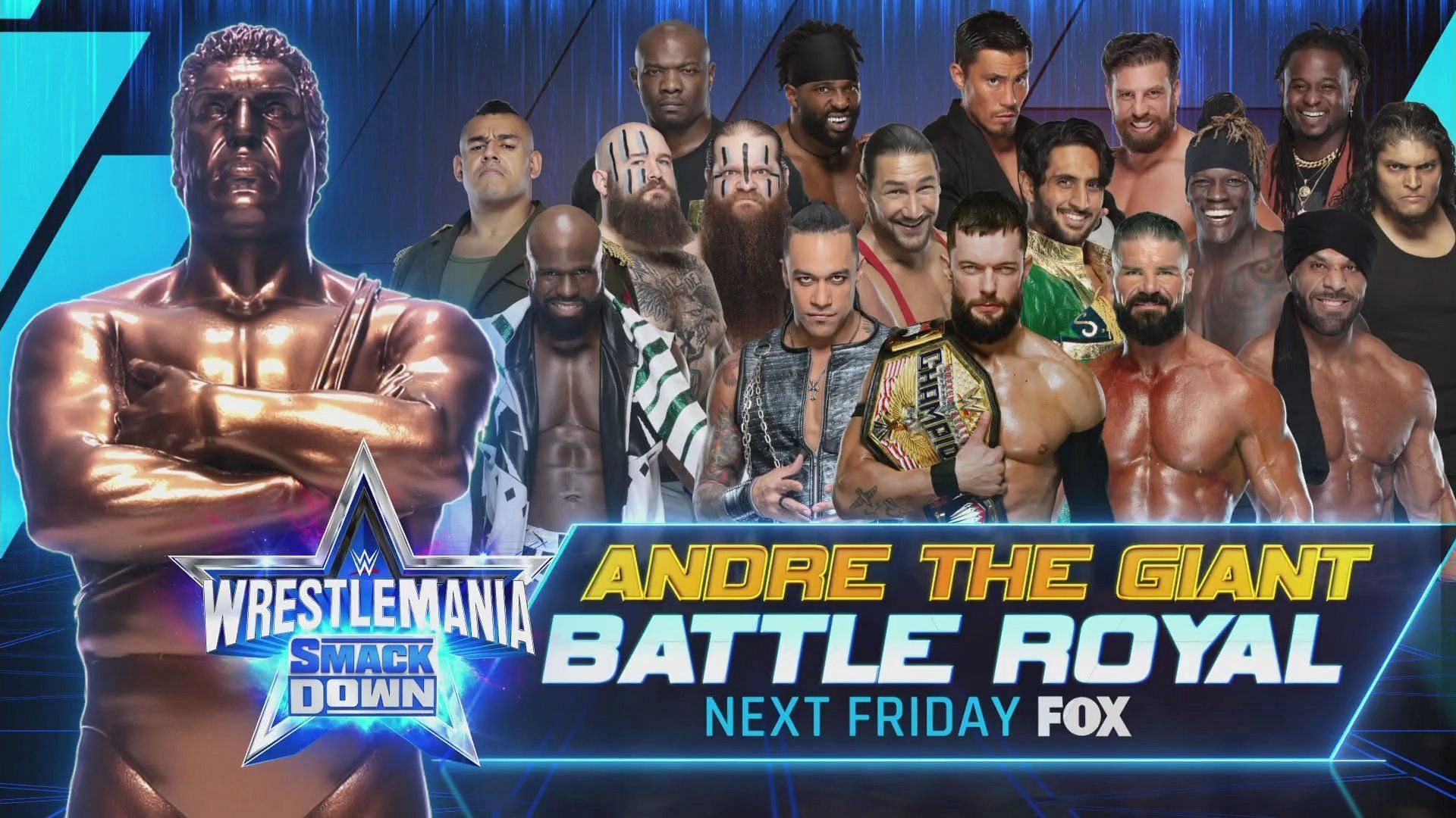 WWE SmackDown में अगले हफ्ते आंद्रे द जायंट मेमोरियल बैटल रॉयल मैच का आयोजन किया जाएगा