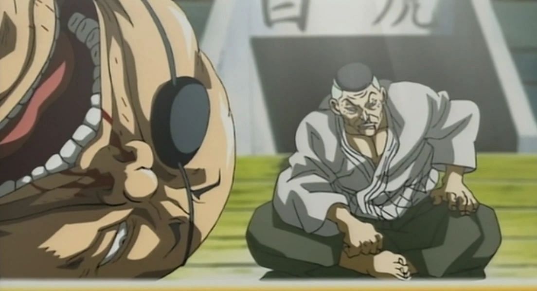 Gouki Shibukawa as seen in the anime Baki (Image Via TMS Entertainment)