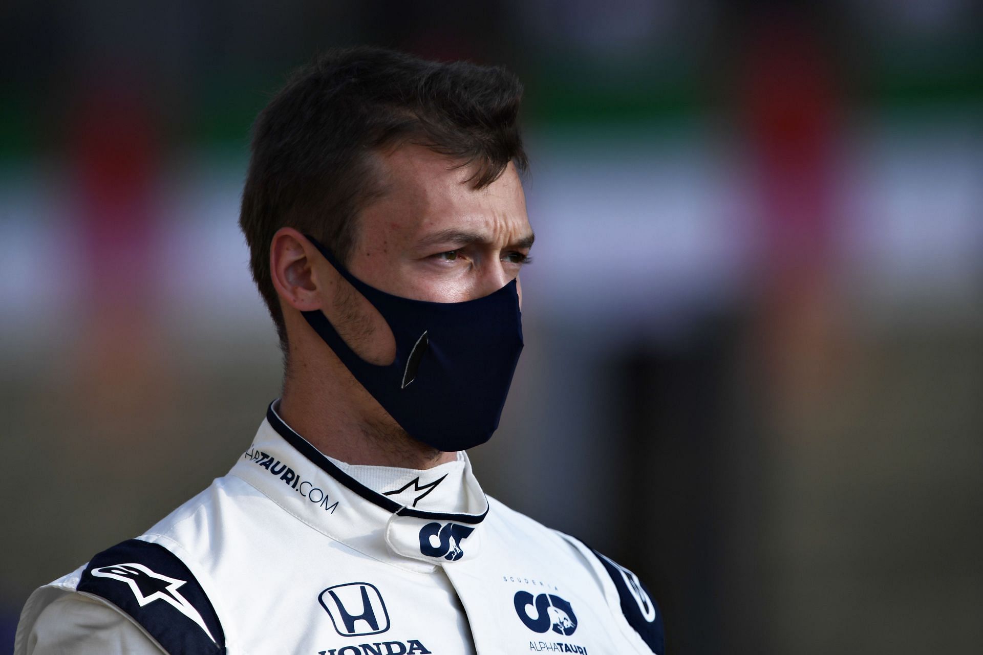 Daniil Kvyat on the grid before the 2020 F1 Grand Prix of Abu Dhabi (Photo by Rudy Carezzevoli/Getty Images)