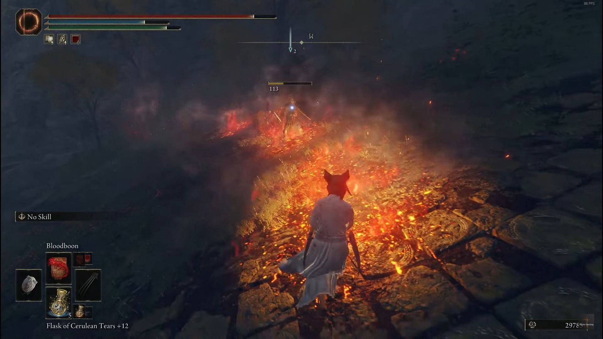 Bloodboon in Elden Ring allows players to splatter blood and deal lots of damage (Image via Pauls Gaming Live/Youtube)