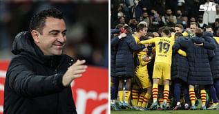Video: Xavi and Barcelona players engage in wild celebrations after El Clasico win
