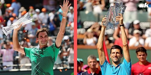 Roger Federer and Novak Djokovic have won the Sunshine Double the most number of times