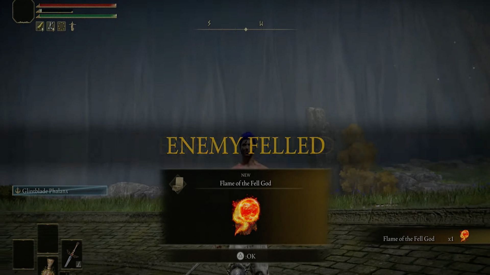 Players of Elden Ring can gain powerful incantations such as the Flame of the Fell God to vanquish their foes (Image via Gamer Guru/YouTube)