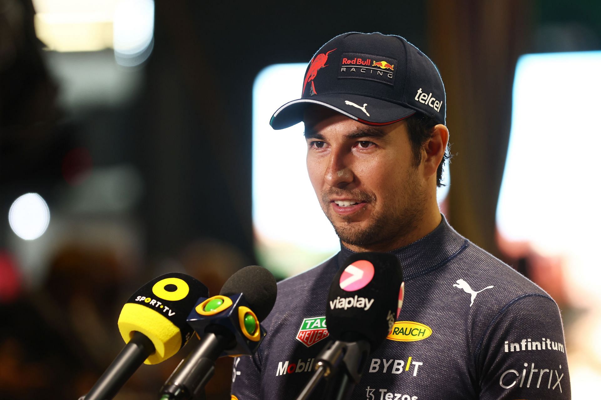 Sergio Perez clinched pole position for the Saudi Arabian GP