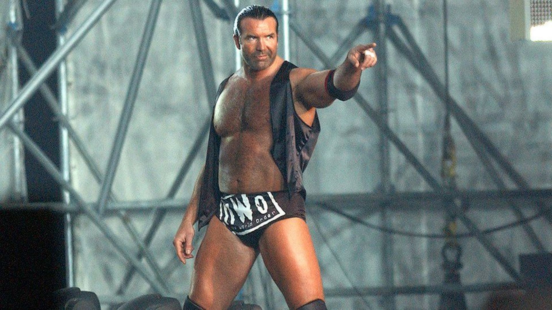 ...on-screen rival Scott Hall, who sadly passed away earlier this week. 