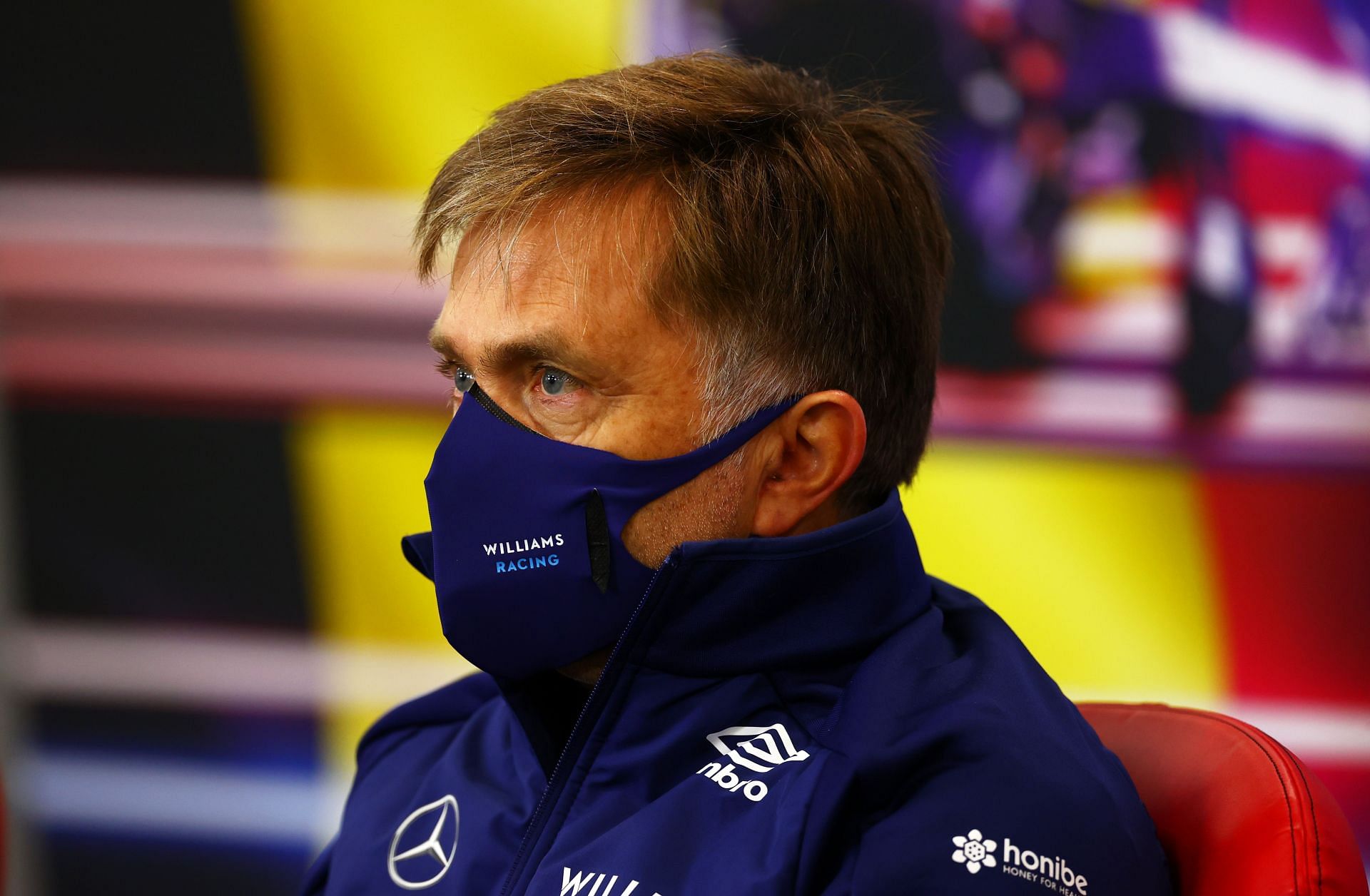 Williams CEO Jost Capito during the 2021 Belgian Grand Prix (Photo by Dan Istitene/Getty Images)