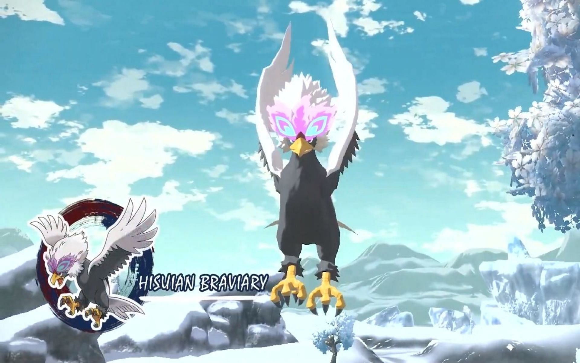 Hisuian Braviary became Psychic-type in this new game (Image via Game Freak)
