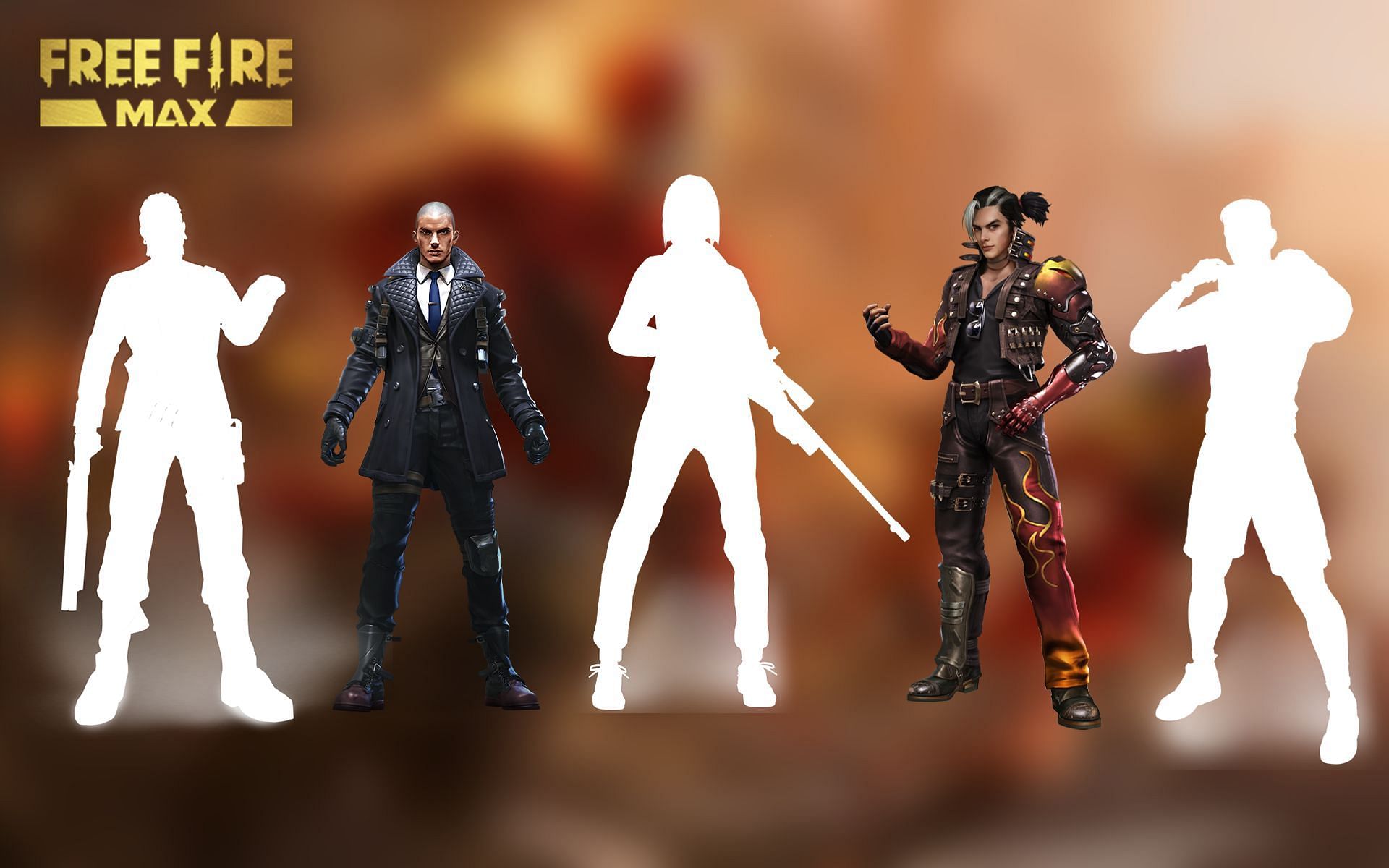 Buy these characters for gold to excel in Free Fire MAX&#039;s Clash Squad mode (Image via Sportskeeda)
