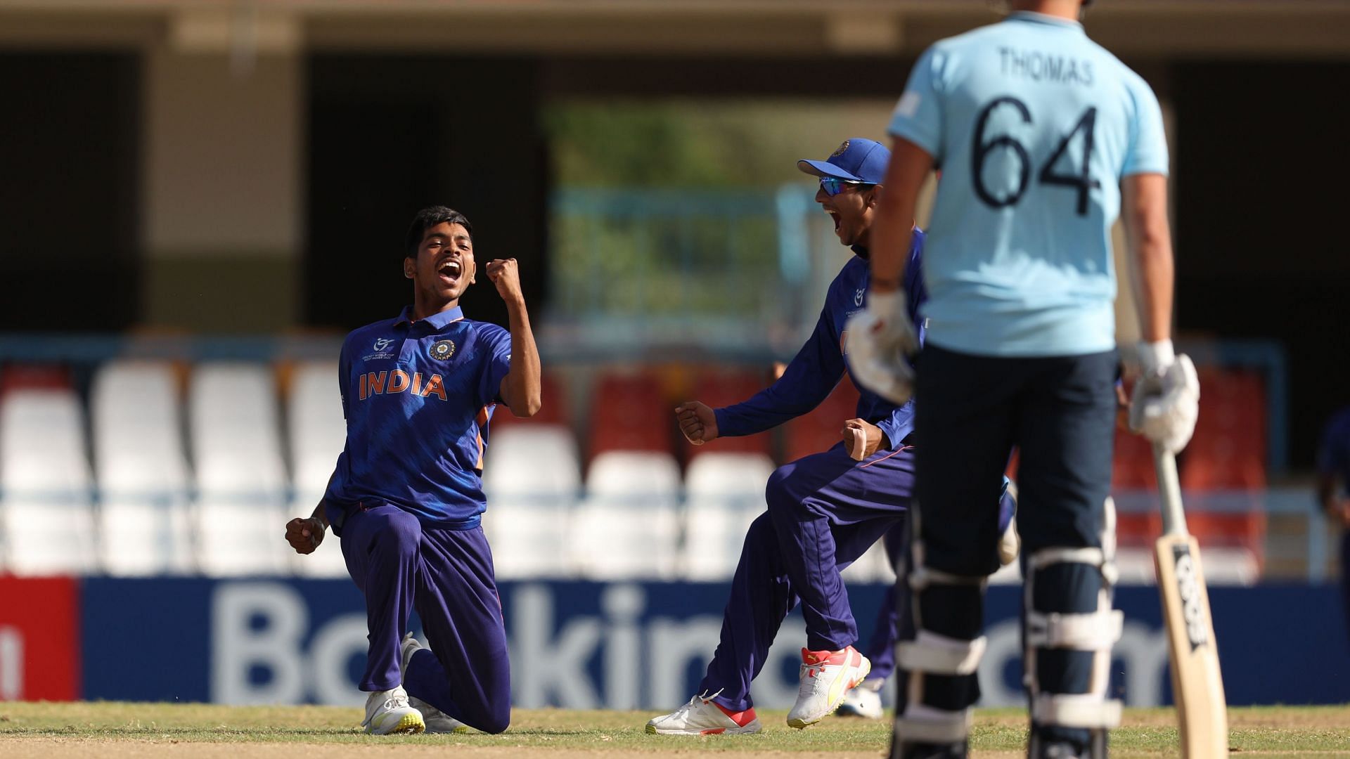 Ravi Kumar returned 4 for 34 in the final which India beat England by 4 wickets [Credits: ICC]