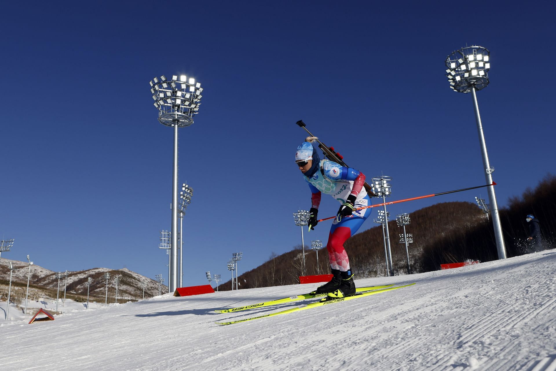 Biathlon - Winter Olympics: Team Russia athlete in action