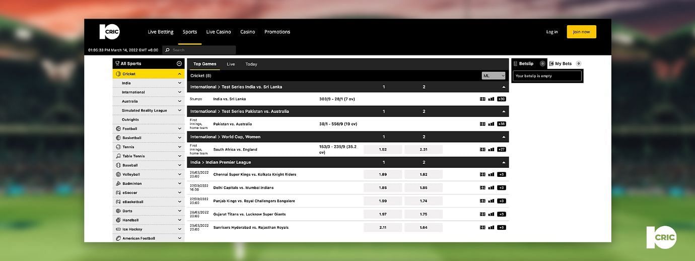10Cric offers the best IPL betting offers