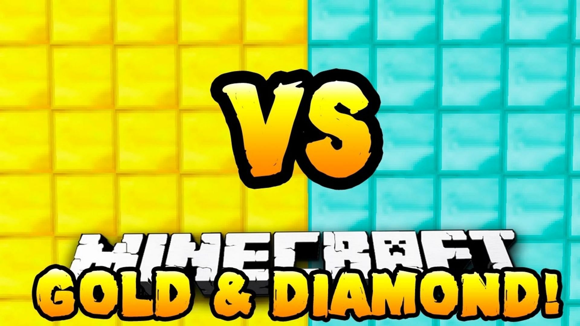 Gold and diamonds are both precious ores in Minecraft (Image via Preston/Youtube)