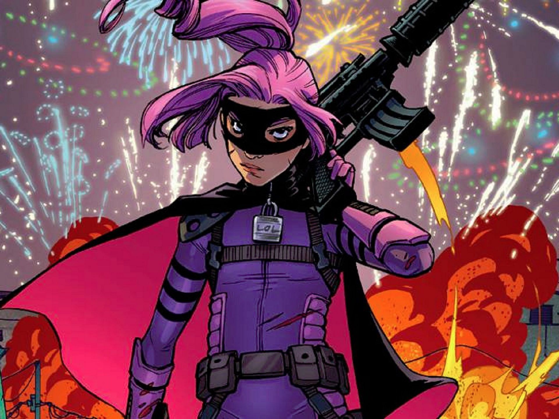 Hit-Girl is a costumed superhero (Image via Kick-ass comics)