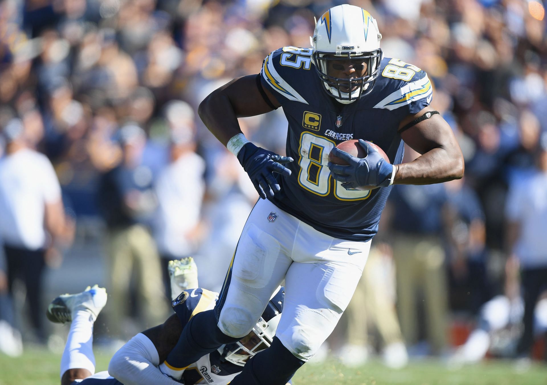 Antonio Gates of the Los Angeles Chargers