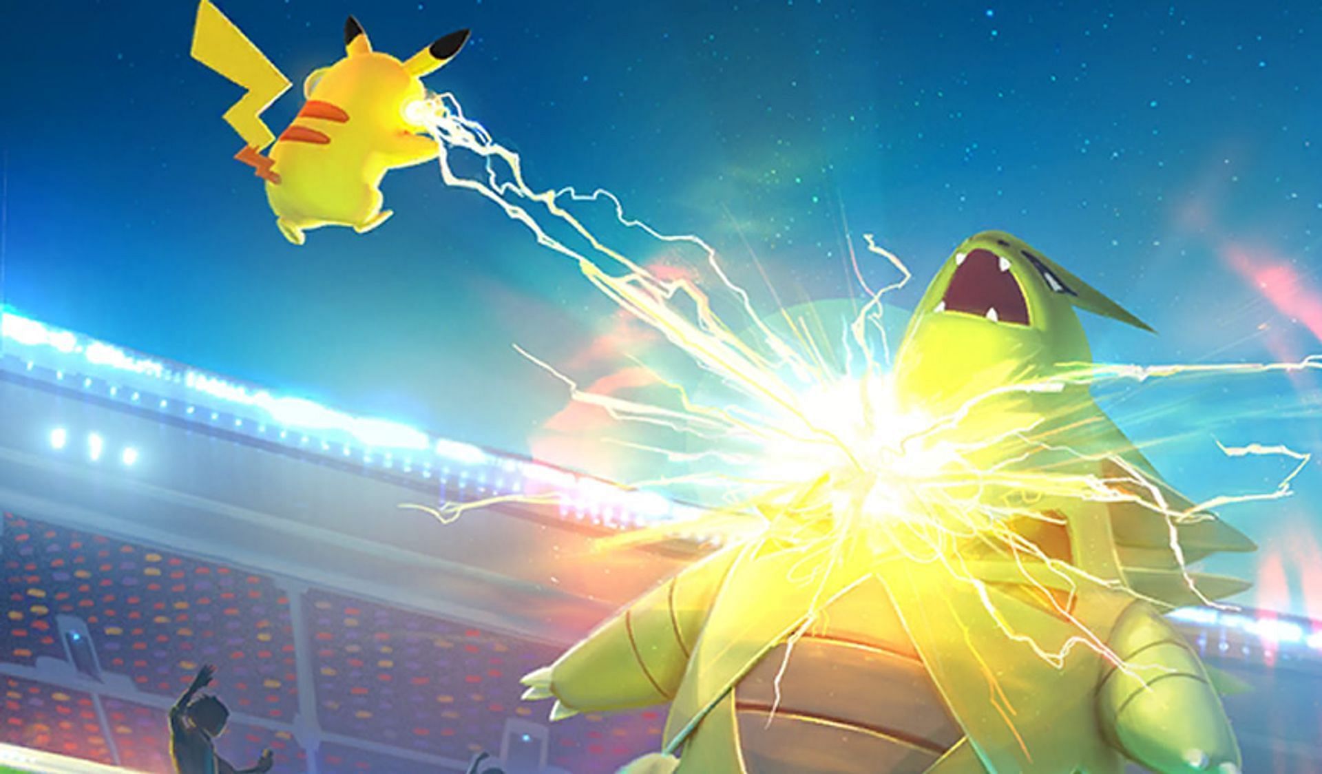 Splash art for Raid Battles in Pokemon GO (Image via Niantic)