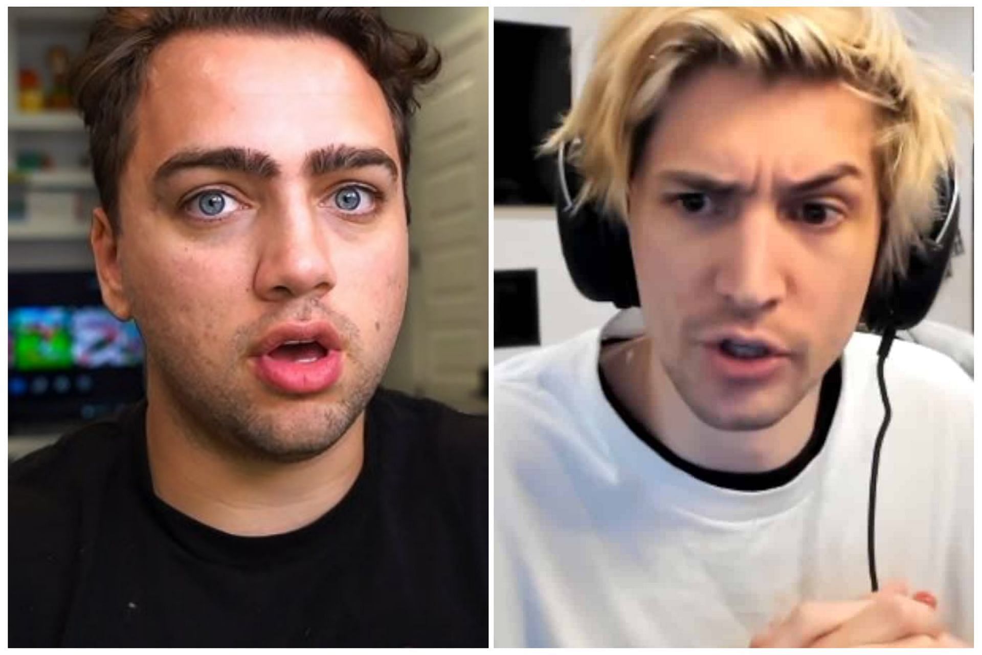 xQc (right) did not entirely agree with Mizkif&#039;s (left) statement about women on Twitch (Image via xQcow/Twitch and Mizkif/Twitch)