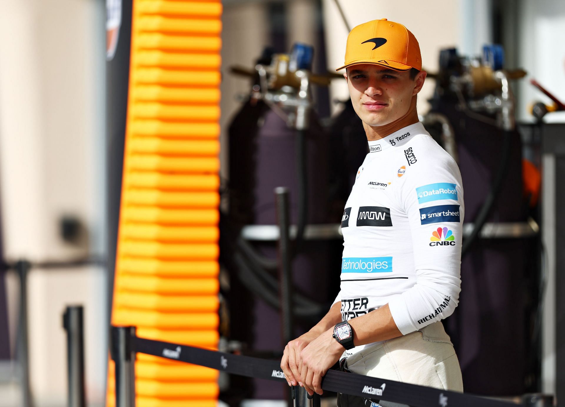 McLaren&#039;s Lando Norris during pre-season testing in Bahrain (Photo by Lars Baron/Getty Images)