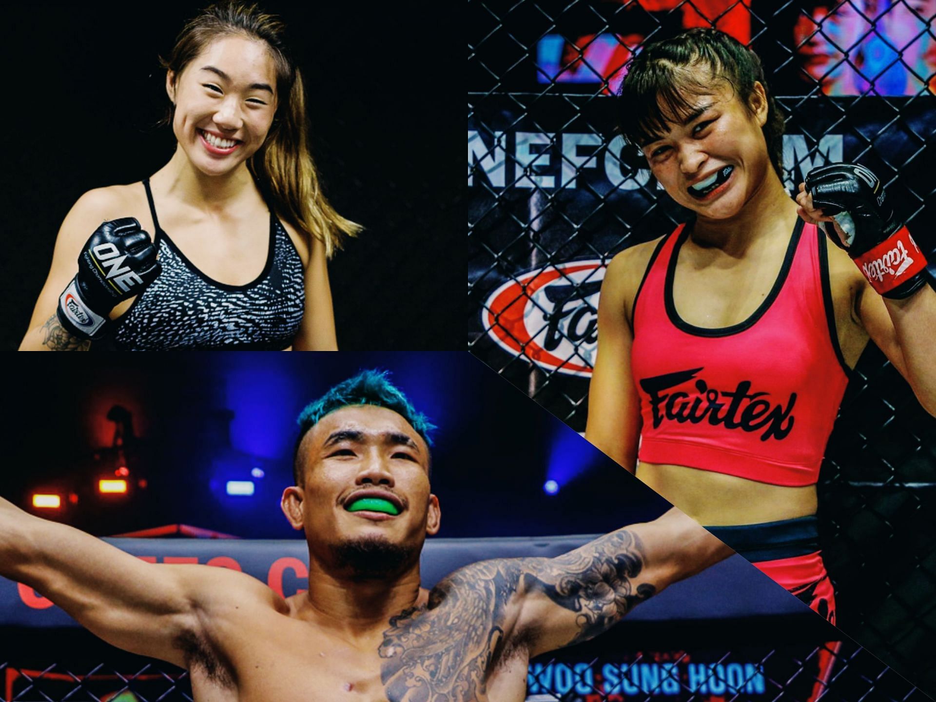 Yodkaikaew confident that Stamp (right) can overcome Angela Lee (top). [Photo: ONE Championship]