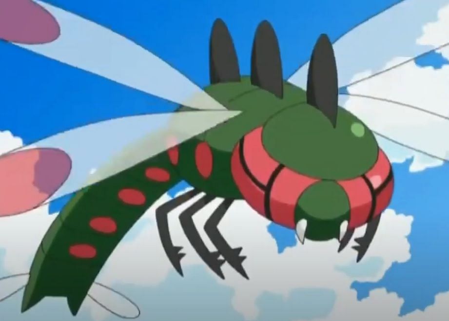 Despite being based on a dragonfly, Yangema is not Bug/Dragon-type (Image via The Pokemon Company)