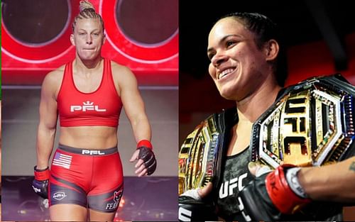 Kayla Harrison (left) and Amanda Nunes (right)