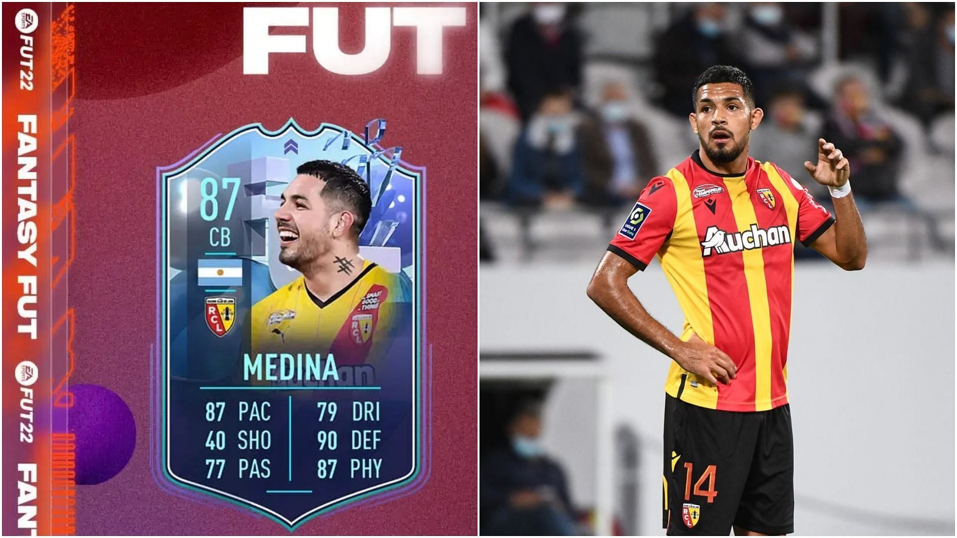 Fantasy FUT Facundo Medina SBC is live in FIFA 22 Ultimate Team (Images via EA sports, Getty)