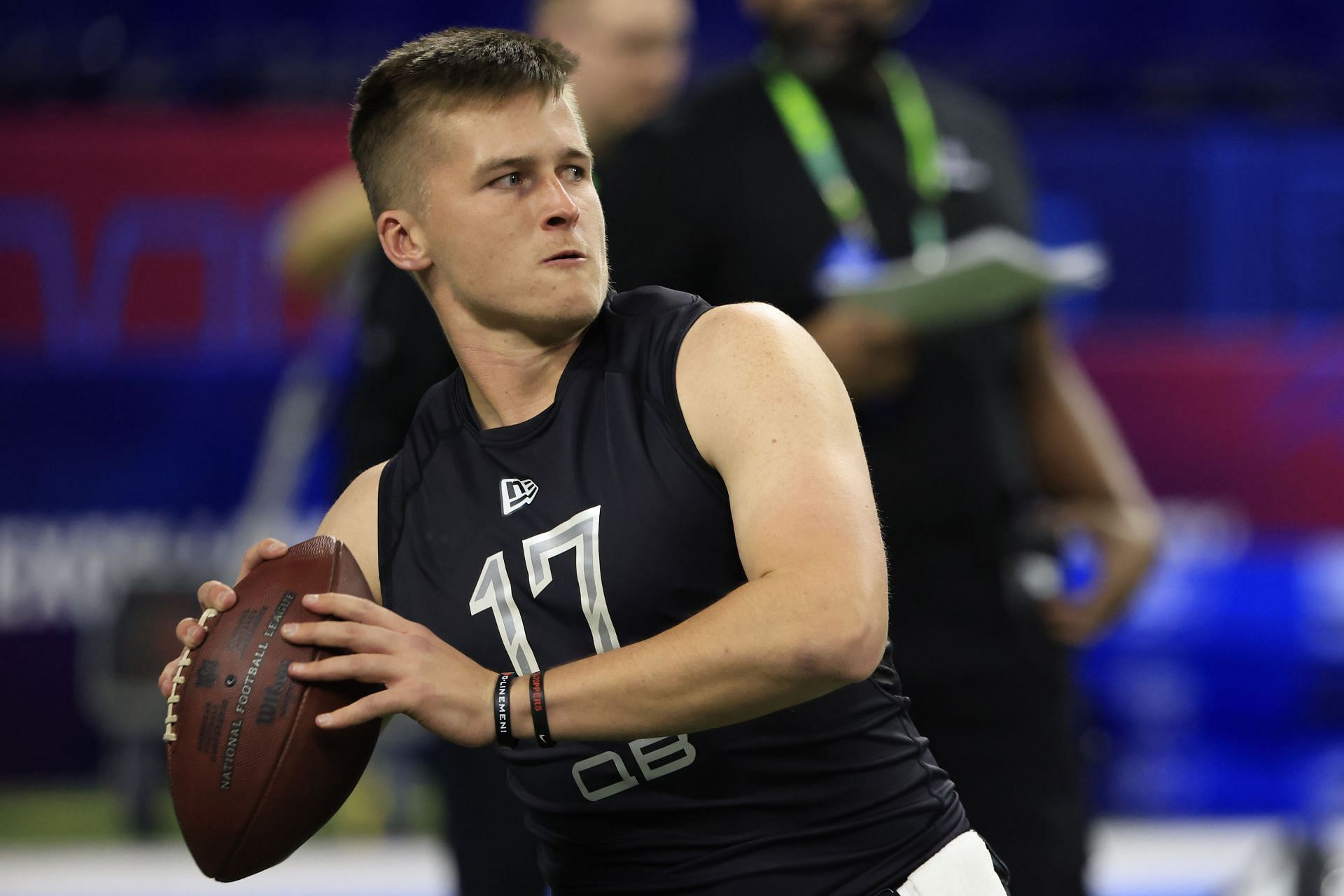Bailey Zappe at the NFL Combine